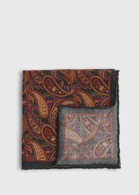 Paul Stuart Printed Paisley Pocket Square, thumbnail 1