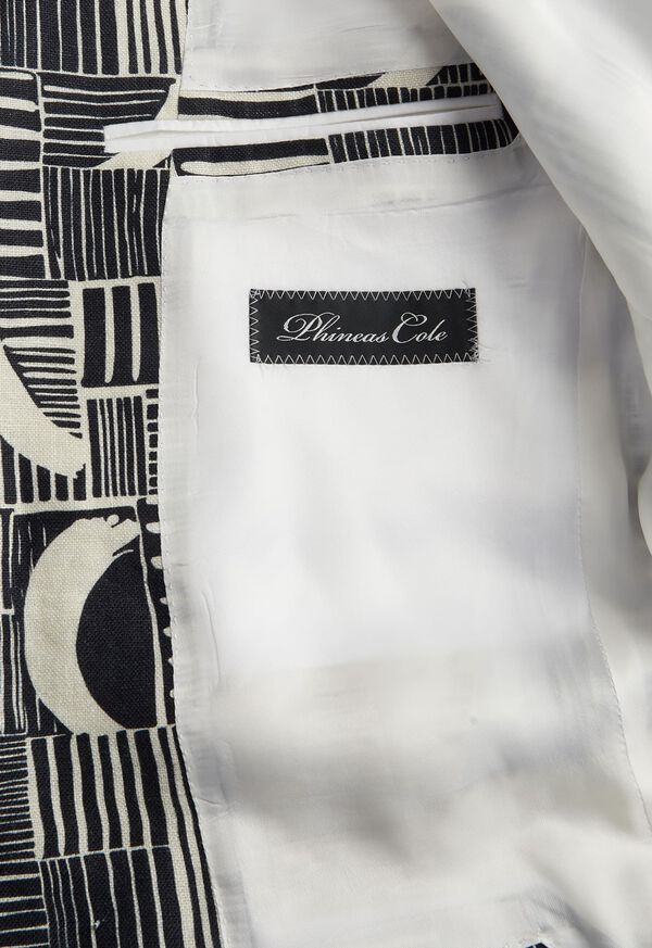 Paul Stuart Linen Print Dinner Jacket, image 3