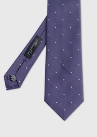 Paul Stuart Woven Silk & Linen Dot Tie, thumbnail 1