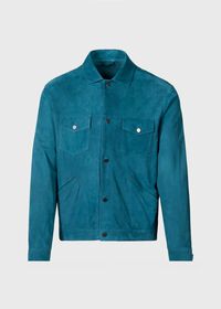 Paul Stuart Suede Jean Jacket, thumbnail 1