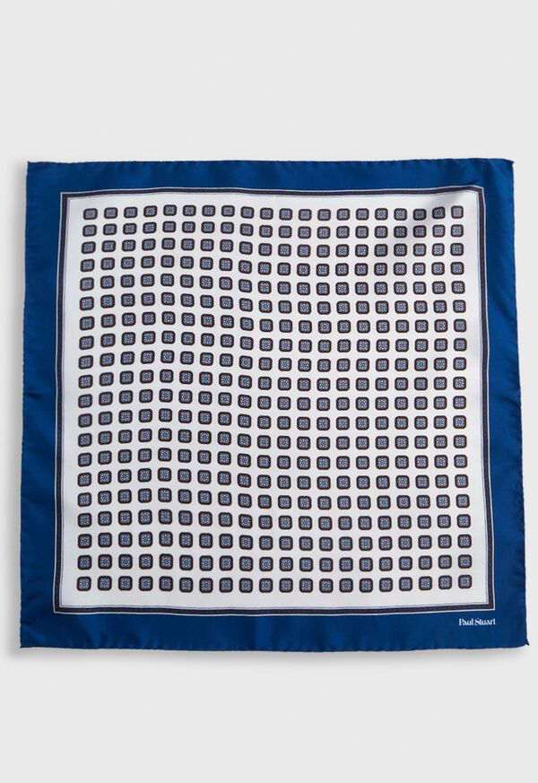 Paul Stuart Silk Small Medallion Pocket Square, image 3
