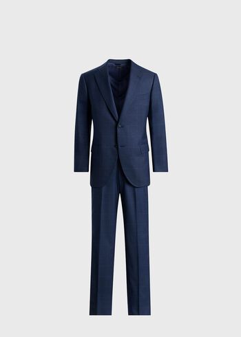 Paul Stuart Wool & Silk Tonal Plaid Suit