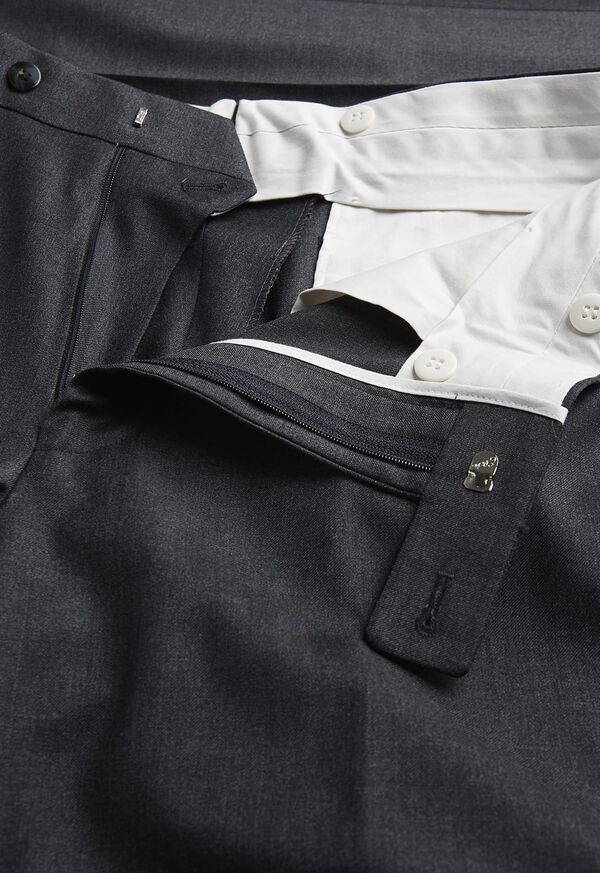 Paul Stuart Super 110s Wool Plain Front Trouser, image 2
