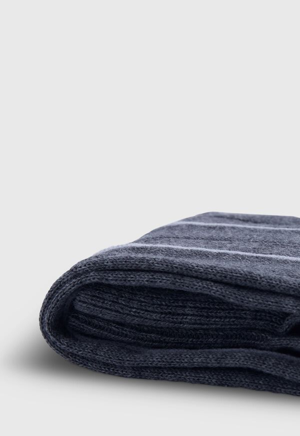 Paul Stuart Two Color Vertical Stripe Sock, image 2