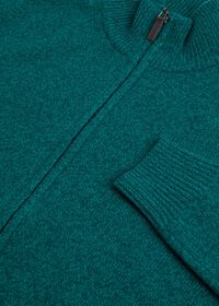 Paul Stuart Wool and Cashmere Blend Moulinee Full Zip Sweater, thumbnail 2