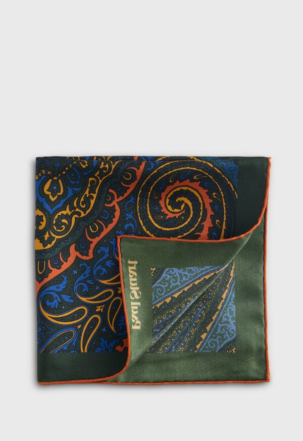 Paul Stuart Geometric Print Pocket Square, image 1