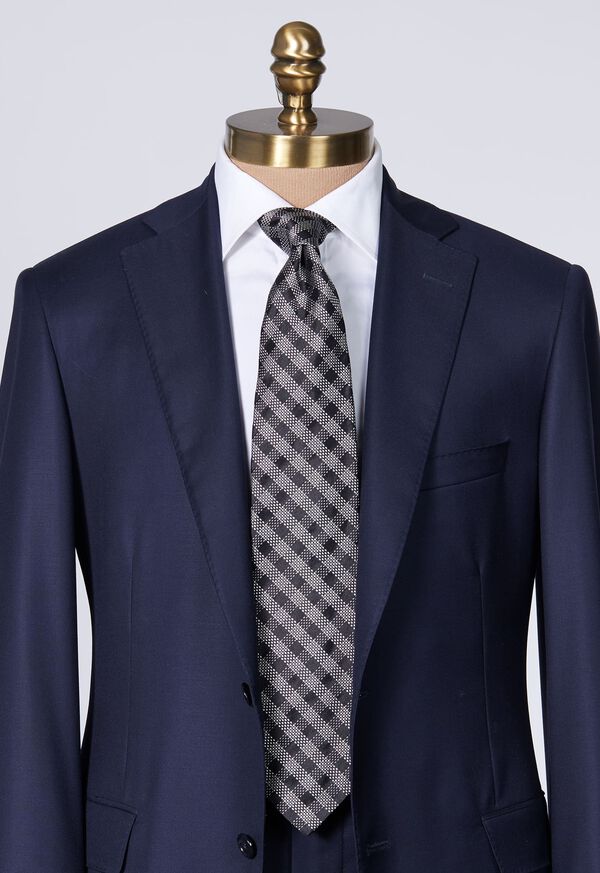 Paul Stuart Silk Jacquard Check Tie, image 2