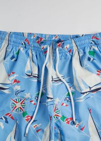 Paul Stuart Sailboat Print Swim Short, thumbnail 2