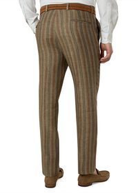 Paul Stuart Deco Stripe Linen Trouser, thumbnail 2