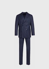 Paul Stuart Double Breasted Tic Weave Suit, thumbnail 1