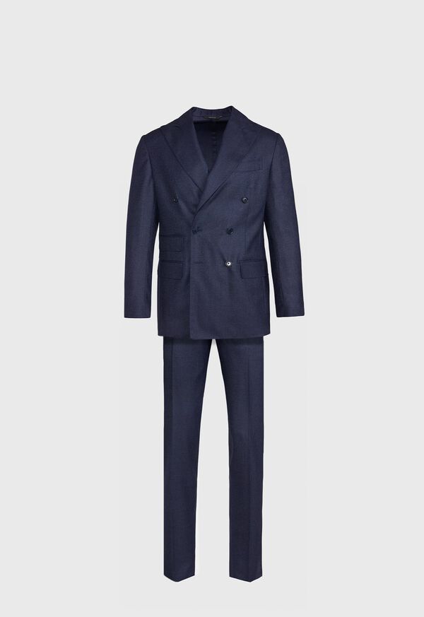 Paul Stuart Double Breasted Tic Weave Suit, image 1
