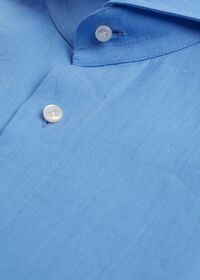 Paul Stuart Light Blue Washed Linen Sport Shirt, thumbnail 2
