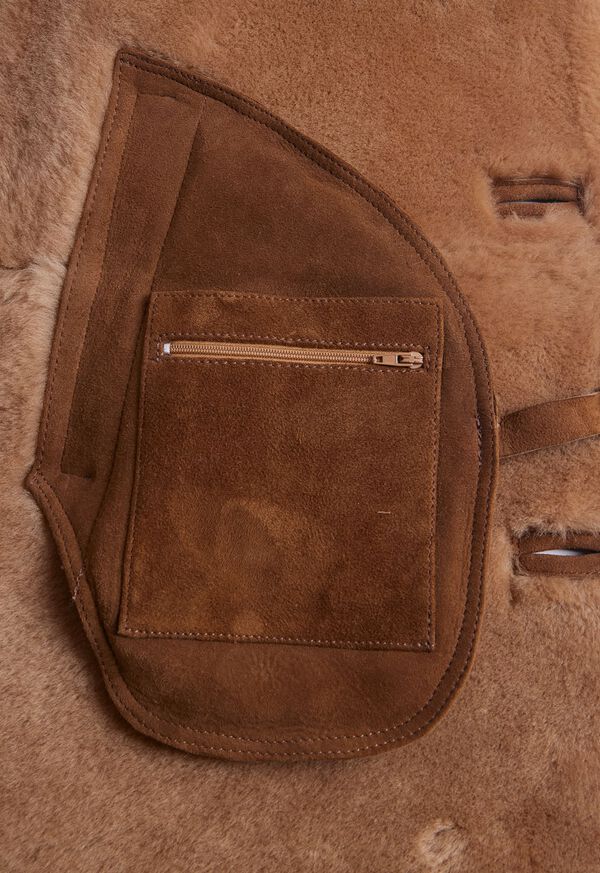 Paul Stuart Suede & Shearling Rancher Coat, image 7