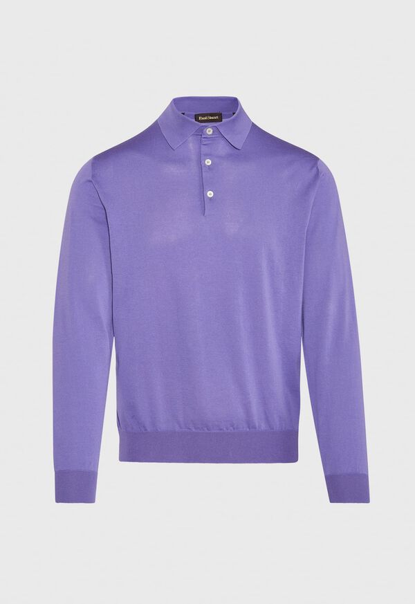 Paul Stuart Long Sleeve Cotton Polo, image 10