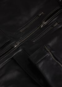 Paul Stuart Modern Leather Bomber Jacket, thumbnail 3
