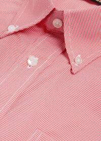 Paul Stuart Houndstooth Performance Sport Shirt, thumbnail 5