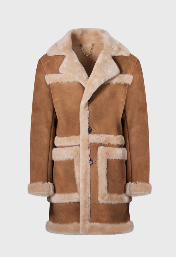 Paul Stuart Shearling Long Coat, image 1