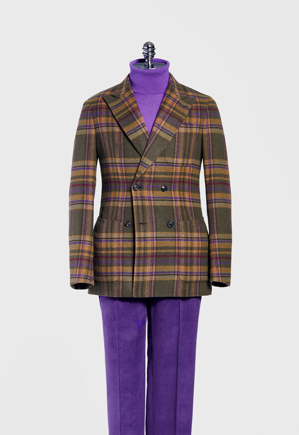 Paul Stuart Horseblanket Oatmeal Plaid Sport Coat, image 2