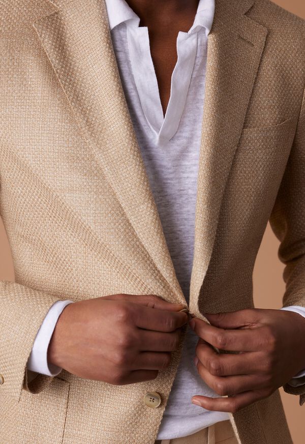 Paul Stuart Basketweave Jacket and Linen Pant Look, image 1