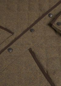 Paul Stuart Quilted Loden Barn Jacket with Corduroy Collar, thumbnail 3