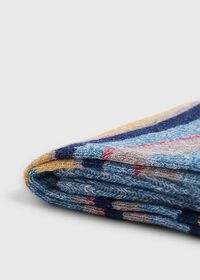 Paul Stuart Linen Mélange Striped Sock, thumbnail 2