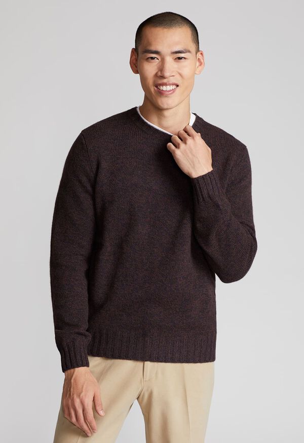 Yak and Merino Wool Crewneck Sweater for Men — Paul Stuart