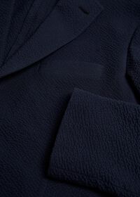 Paul Stuart Navy Tonal Seersucker Soft Jacket, thumbnail 2