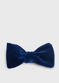 Paul Stuart Blunt Edge Cotton Velvet Bow Tie, thumbnail 1