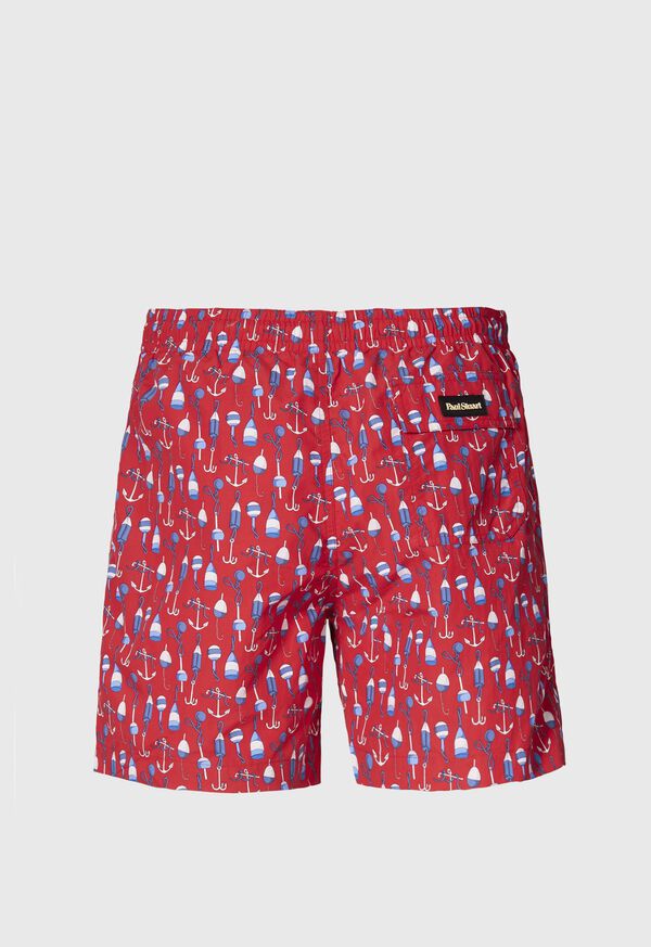Paul Stuart Hook & Bobber Print Swim Trunk, image 2