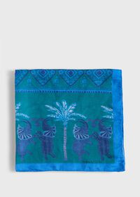 Paul Stuart Silk & Linen Tropical Print Bandana, thumbnail 3