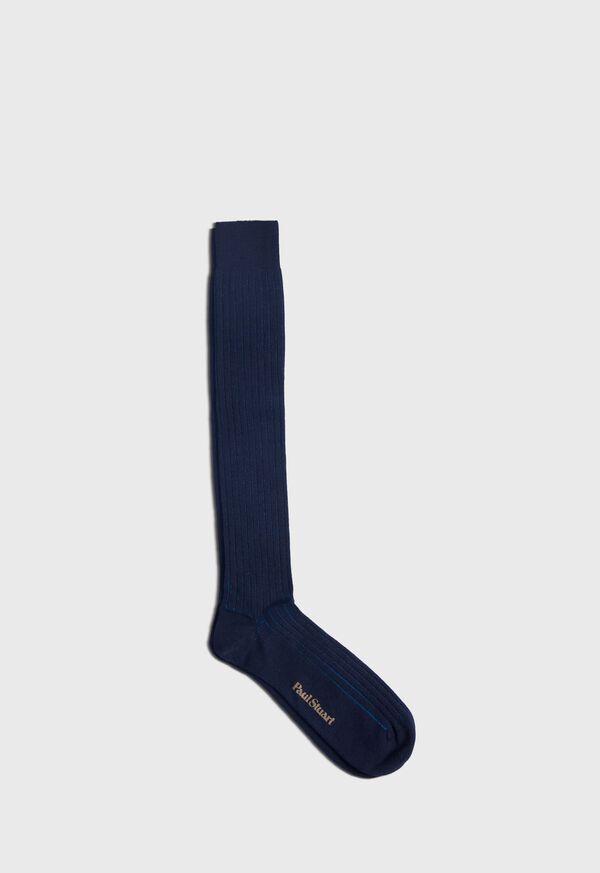 Paul Stuart Wool & Cotton Shadow Stripe Sock, image 1