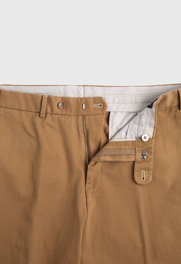 Paul Stuart Camel Brushed Cotton Twill Pant, image 2