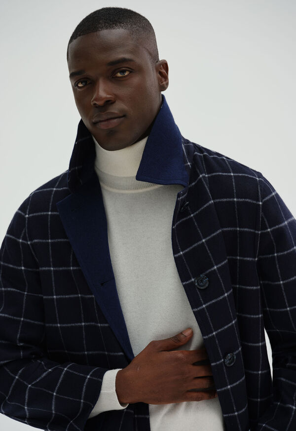 Paul Stuart Reversible Double Face Cashmere Mac Coat, image 11