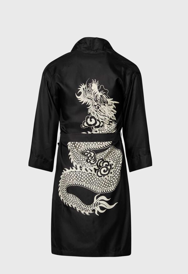 Paul Stuart Printed Silk Robe, image 1