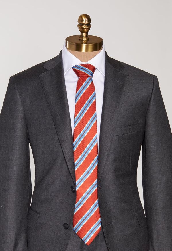 Paul Stuart Printed Bold Stripe Tie, image 2