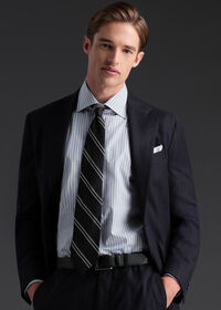 Paul Stuart Light Blue Striped Dress Shirt, thumbnail 2