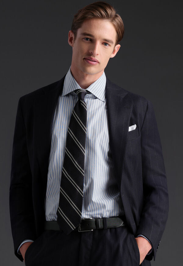 Paul Stuart Light Blue Striped Dress Shirt, image 2
