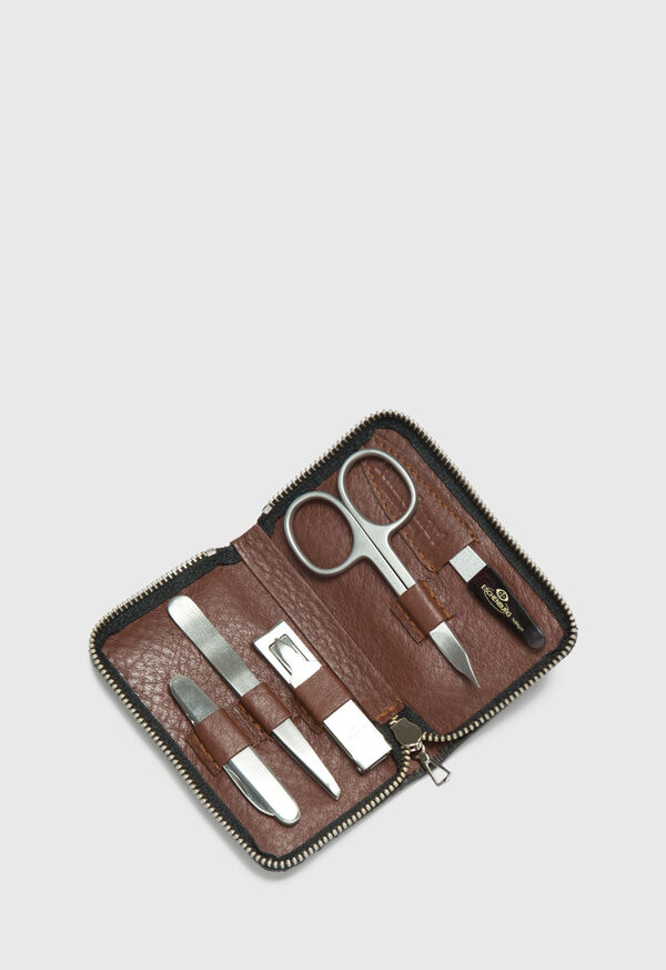 Paul Stuart Deerskin Leather Manicure Set, image 1