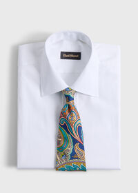 Paul Stuart Printed Silk Allover Paisley Tie, thumbnail 2
