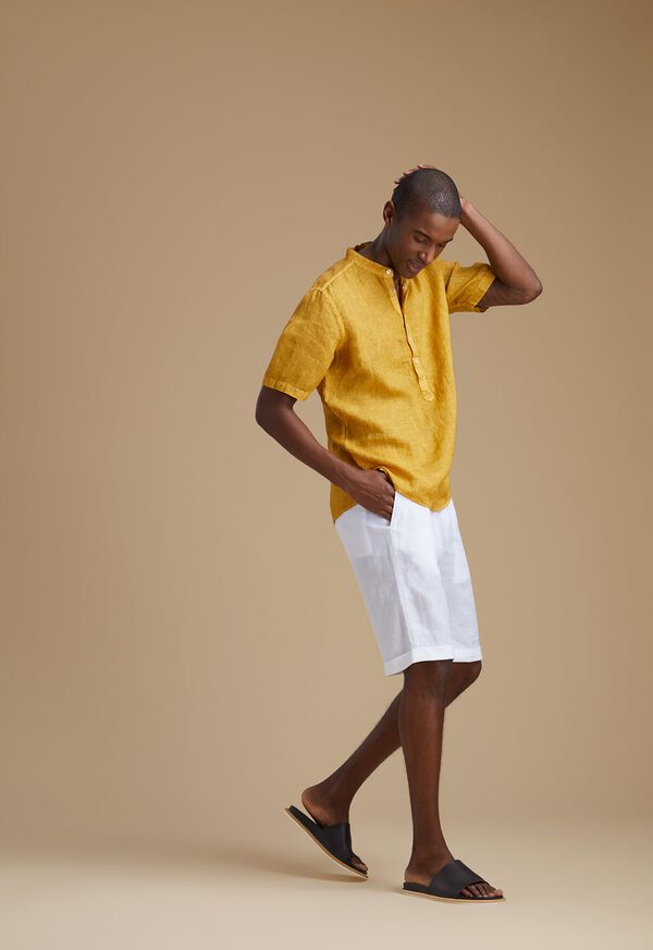 Paul Stuart Gold Linen Popover, image 1