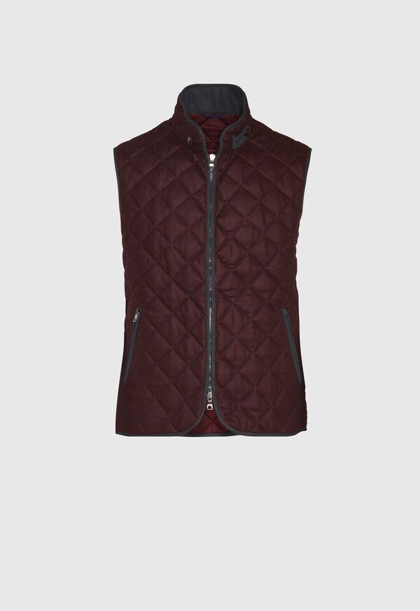 Paul Stuart Wool Flannel Quilted Vest