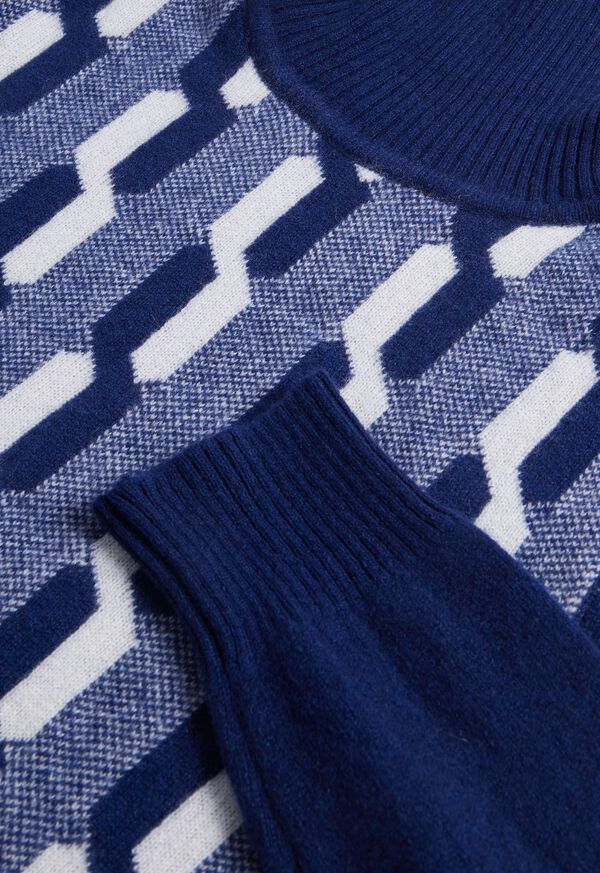 Paul Stuart Geometric Cashmere Turtleneck, image 3
