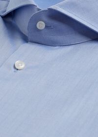 Paul Stuart Blue Twill Dress Shirt, thumbnail 2