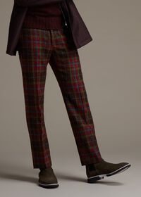 Paul Stuart Wool Tweed Plaid Trouser, thumbnail 2
