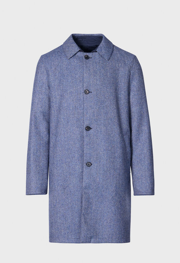 Paul Stuart Wool Herringbone Reversible Coat, image 1