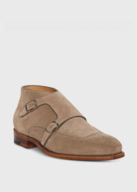 Paul Stuart Sullivan Suede Double Monk Boot, thumbnail 2