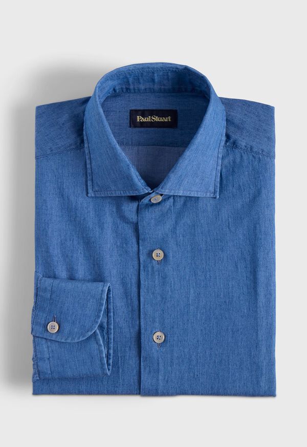 Paul Stuart Washed Chambray Shirt, image 1