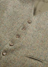 Paul Stuart Shetland Wool Tweed Tailored Vest, thumbnail 2