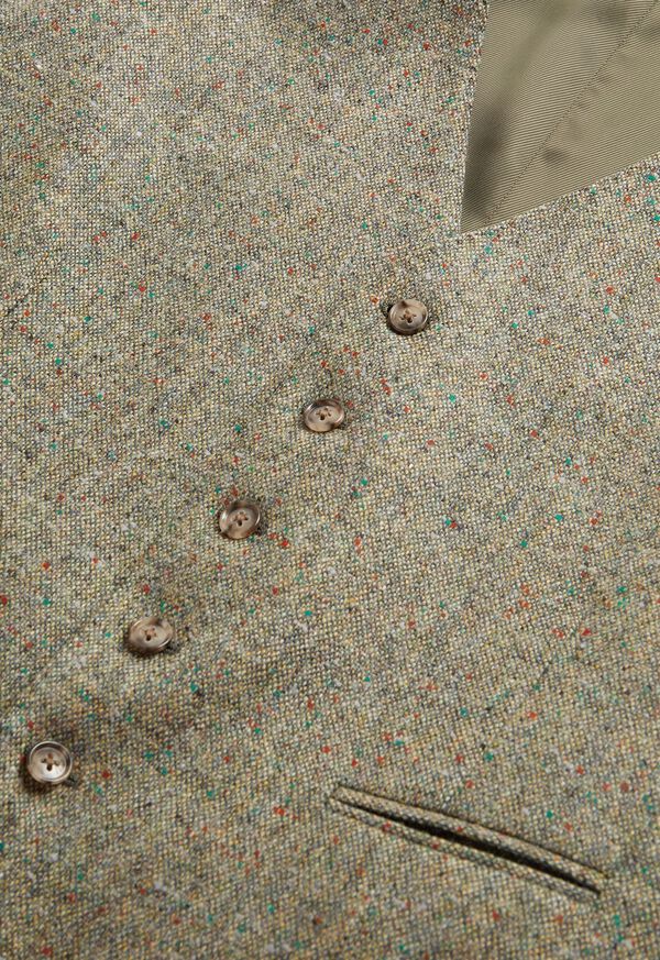 Paul Stuart Shetland Wool Tweed Tailored Vest, image 2