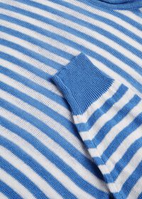 Paul Stuart Linen & Cotton Rollneck Stripe Sweater, thumbnail 4